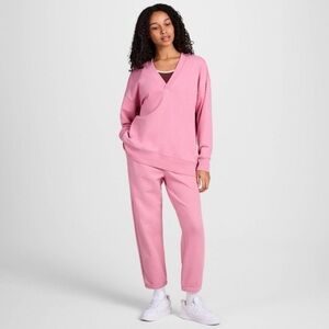 Oversized Champion Pink V-Neck Sweater